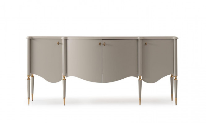 Dressoir Sideboard Kast Hout Beige Ladekast Eetkamermeubels