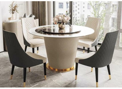 Marmeren eettafel Moderne eetkamer Woonkamer Keuken Tafels Design Tafel Rond Nieuw