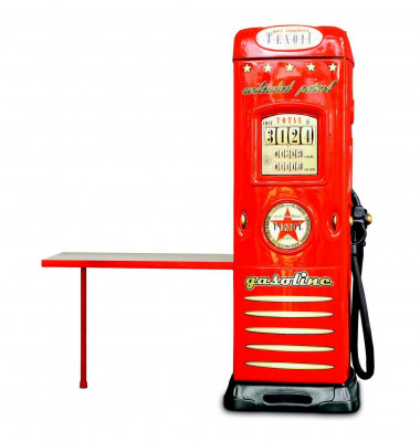 Tankstation kast kledingkast met bureau auto tankstation design rood