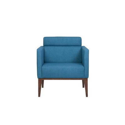 Blauwe relaxstoel voor in de woonkamer, 1-zits gestoffeerde bank, luxe fauteuil