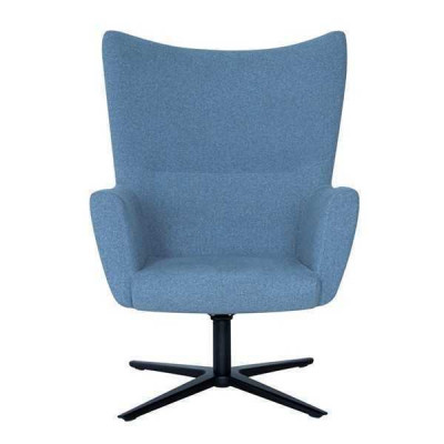 Blauwe fauteuil Ohrensessel Ontwerper 1-zits Moderne Cocktailsessel