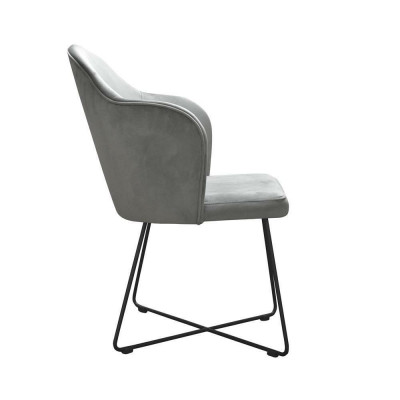 Stoel 6x Eetkamer Gestoffeerde stoel TV Club Textiel Zit Fauteuil Set Nieuw Lounge