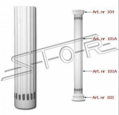 Zuil Kolommen Antieke Stijl zuilen Tuin Romeinse Decoratie decoratie 116cm.