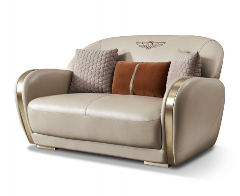 Bank Chesterfield Leer Textiel Bekleding Bank Banken Sofa's Designer Nieuw