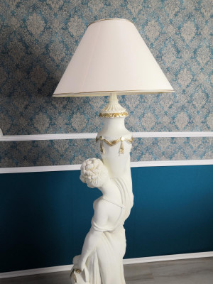 Woonkamer vloerlamp verlichting staande lampen XXL ontwerp lamp figuur sculptuur nieuw  Woonkamer vloerlamp verlichting staande lampen XXL ontwerp lamp figuur sculptuur nieuw