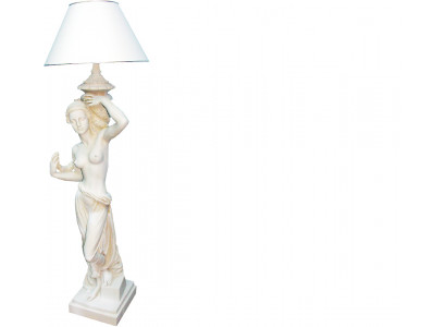 Antieke stijl figuur levensgroot met verlichting staande lamp vloerlamp lampenlamp lampen