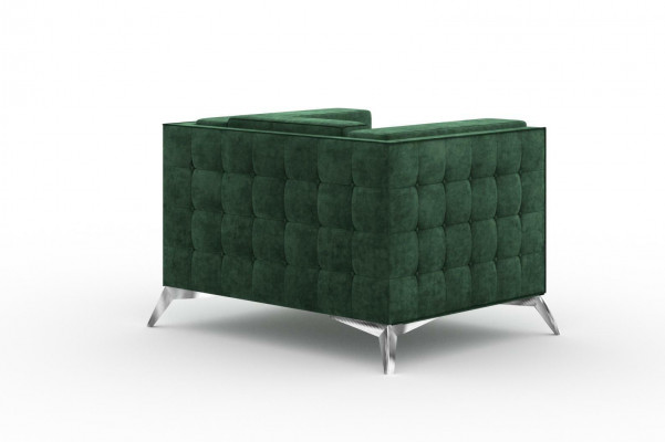 Chesterfield fauteuil 1-zits bank gestoffeerd Nieuw tv-bank textielstof