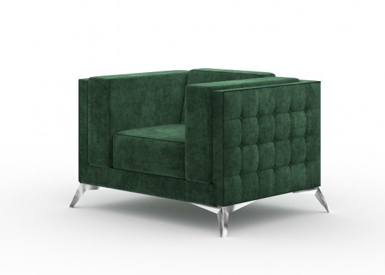 Chesterfield fauteuil 1-zits bank gestoffeerd Nieuw tv-bank textielstof