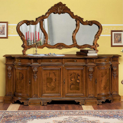 Dressoir ladekast spiegel hout console dressoir laden consoles.