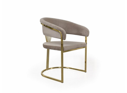 Complete eetkamerstoelen stoelen eetkamerstoelen 6-delig Beige Luxe Goud