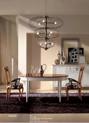 Uitschuifbare eettafel houten tafels modern design eetkamer luxueuze meubels.