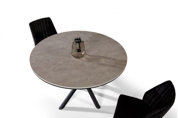 Eettafel Rond Uitschuifbare Eettafel Grijze Houten Keukentafel Tafels