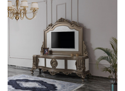 Woonkamer RTV-standaard TV dressoir Lowboard Hout Bruin Tafel Luxe Woonkamer tv-standaard TV-dressoir laagbord Hout Bruin tafel Luxe