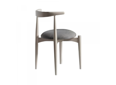 Set van 6 eetkamerstoelen keukenstoelen houten stoelen beige