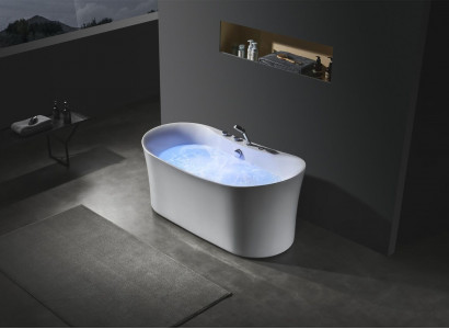 Acryl whirlpool Jacuzzi binnenzwembad badkuip thuis spa wit