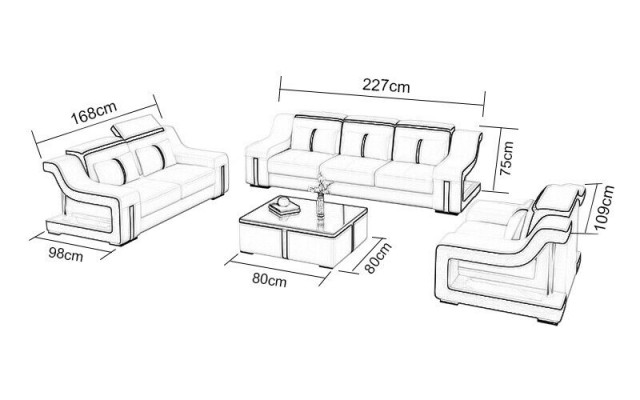 Bankstel 3+1 gewatteerde designer bankstellen set bank bankstellen