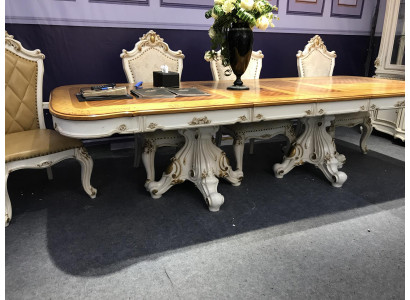 Barok Rococo stijl meubels Eettafel Tafels Eetkamer set Gesneden