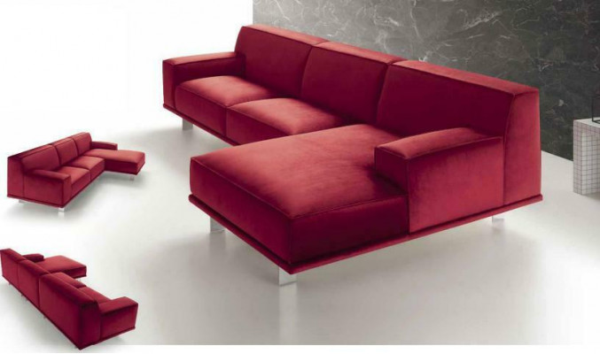 Woonlandschap bankstellen hoekbank textielbekleding design hoekbank bank sofa alfitalia