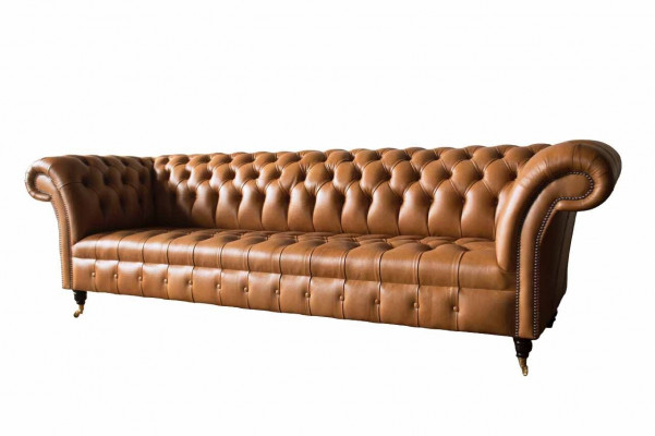 Leren Chesterfield bankstel 4-zits banken luxe leren banken gestoffeerde woonkamer