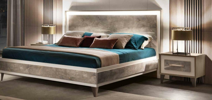 arredoclassic Italiaanse slaapkamermeubeldesign set Bed Nachtkastje