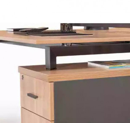 Bureau 6 laden Moderne kantoormeubelen Houten tafel Luxe