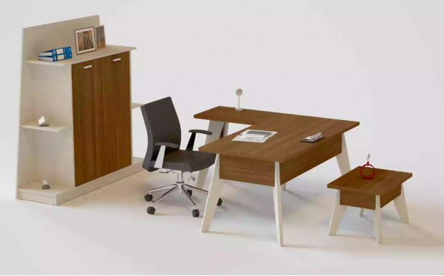 Moderne salontafel Kantoor meubels Rechthoekige bruine houten tafel Tafels