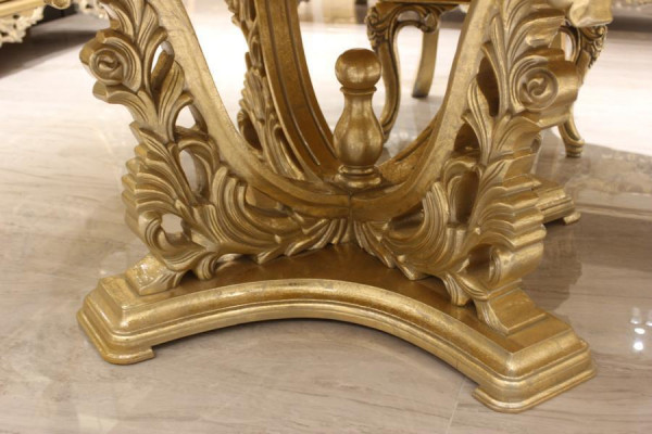 Luxe ronde eettafel Design tafel klassieke eetkamertafels Meubels Goud Nieuw