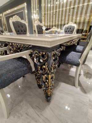 Elegant eetkamer eettafel luxueuze tafel glamoureuze eettafel nieuw