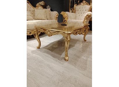 Salontafel Tafels Chesterfield Tafel Ontwerp Luxe Meubels Goud Hout Woonkamer Nieuw