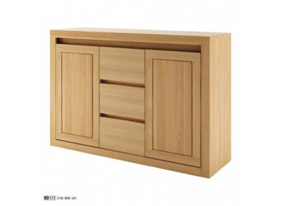 Dressoir Massief houten kast Kasten Echt hout Eiken 140x90cm Commodes