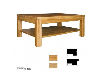 Salontafel houten tafels woon eetkamer tafel 100x70 massief hout