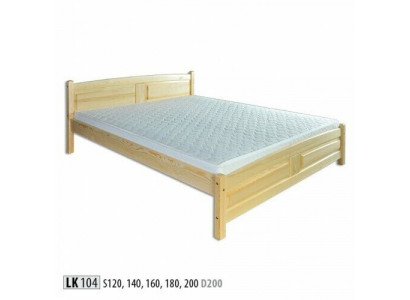 Bed 200x200cm massief houten bedframe tweepersoonsbed