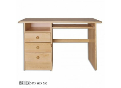 Bureau Echt Hout Massieve Tafel Kantoor Meubels Massief Houten Tafel