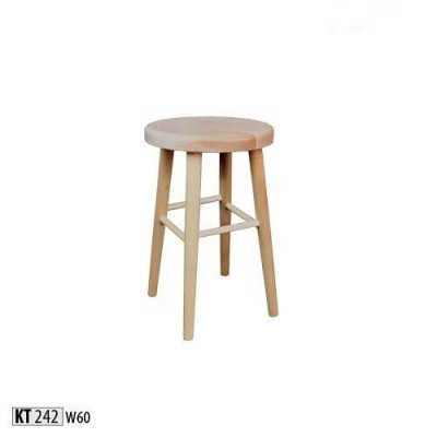 Zitkubus Kruk hoog Houten kruk Massief hout Ronde zitkubus Voetenbank Stoelen