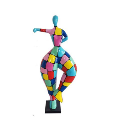 Abstracte figuur standbeeld ballerina standbeelden tuindecoratie moderne figuren 132cm