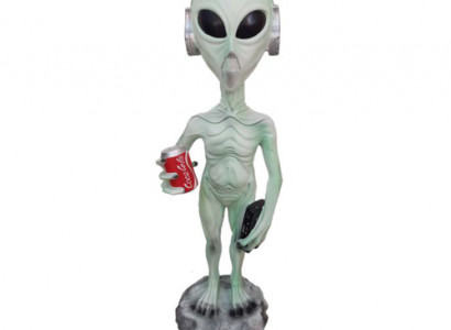 Alien Deko Figur Standbeeld Sculptuur 92 cm Figuren Beelden Sculpturen Abstract P135