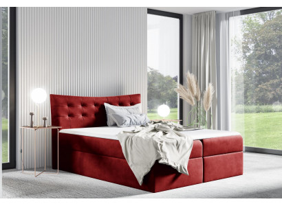 Bed Bedlade Boxspringbed Slaapkamer Bekleding Ontwerp Dubbel Hotel 180x200