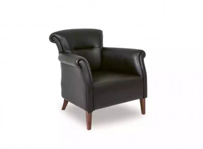 Zwarte fauteuil Kantoorinrichting Luxe design zetel met bekleding Eenpersoonsstijl