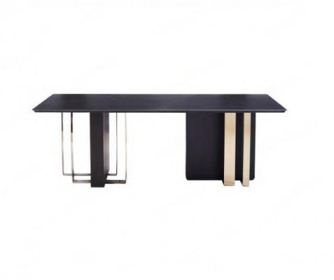 Zwarte design eettafel eetkamer meubels tafel luxe houten tafels 240x100