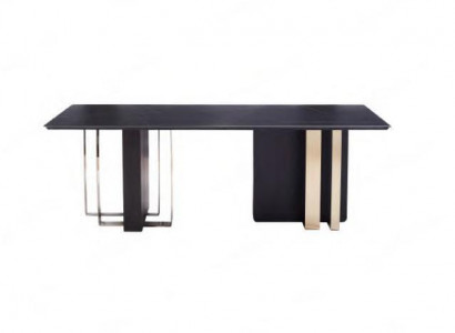 Zwarte design eettafel eetkamer meubels tafel luxe houten tafels 240x100