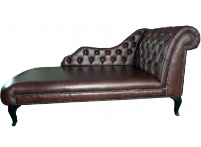 Chaise Lounge Ligstoel Chesterfield Gestoffeerde Ligbank Leren Bank Relax Chaiselounge