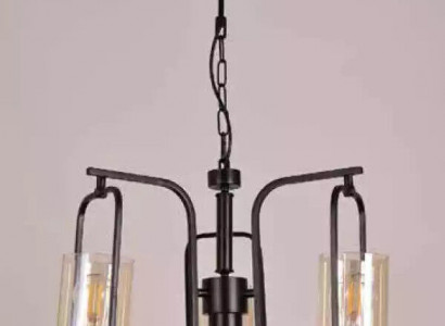 Zolder woonkamer plafondlamp kroonluchter glas slaapkamer zwart hanglamp