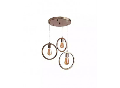 Hanglamp in moderne woonkamer luxe stijl mat chroom