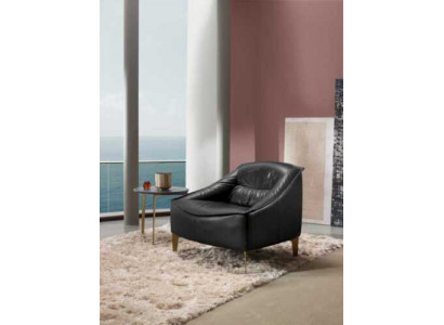 Fauteuil Bekleding Zitter Modern Ontwerp Leer Relax Fauteuil Lounge Luxe Woonkamer