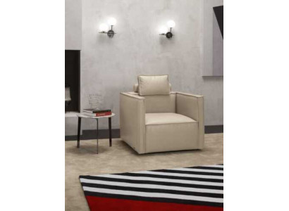 Fauteuil Eenzits Luxe 1 Zitplaats Beklede Zitting Design Beige Zitplaats Leer Prianera Nieuw