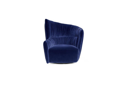 Fauteuil Luxe Design Meubels Blauw Modern Stijl Design Textiel Woonkamer Lounge Nieuw