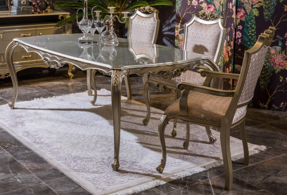 Eetkamer Eettafel Stoel Set Groep Garnituur Tafel Tafels Luxe 5-delig.