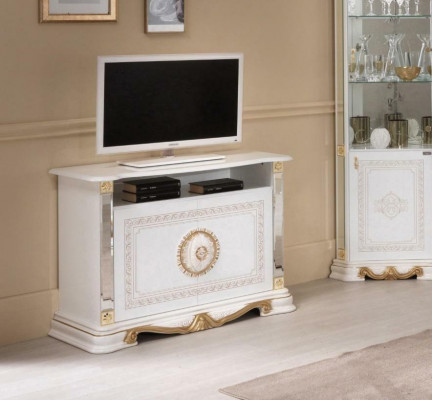 Witte RTV kast plank kasten Italiaanse stijl meubels ladekast dressoir