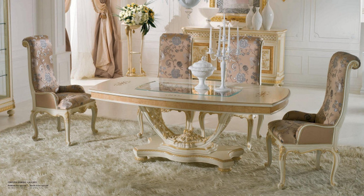 Luxe eettafel eetkamertafel eethoek tafel tafels barok eetkamer