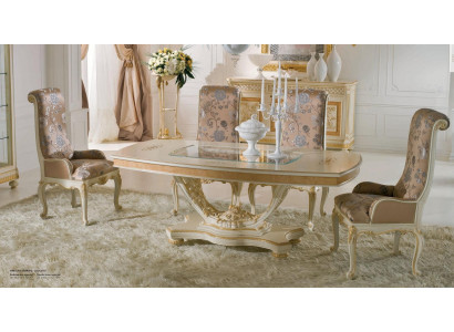 Luxe eettafel eetkamertafel eethoek tafel tafels barok eetkamer